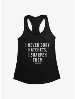 Horror Wednesday I Never Bury Hatchets Womens Tank Top