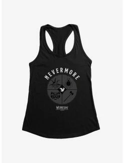 Horror Wednesday Nevermore Icon Set Womens Tank Top