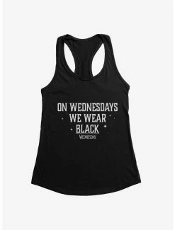Horror Wednesday On Wednesdays We Wear Black Womens Tank Top