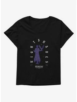 Horror Wednesday Nightshades Womens T-Shirt Plus Size