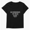 Horror Wednesday On Wednesdays We Wear Black Womens T-Shirt Plus Size