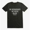 Horror Wednesday On Wednesdays We Wear Black T-Shirt