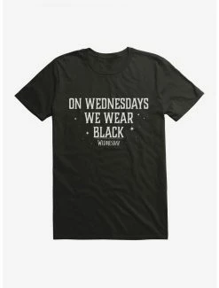 Horror Wednesday On Wednesdays We Wear Black T-Shirt